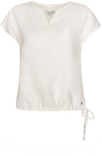 Sugar Swizzle Tie Detail Linen Top