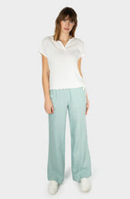 Sugar Swizzle Tie Detail Linen Top