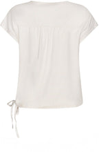 Sugar Swizzle Tie Detail Linen Top