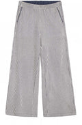 Textured Jersey Striped Trousers
