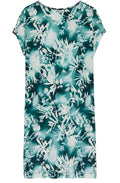 Tropical Print Shift Dress