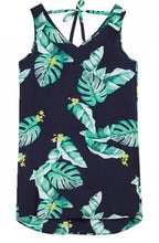 Tropical Print Sleeveless Dress