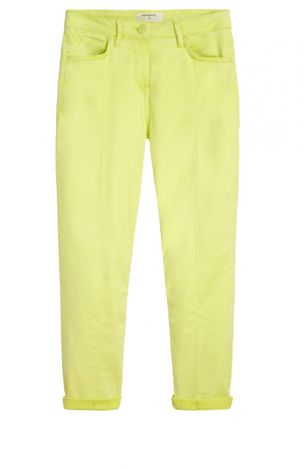 True Lime Cropped Trousers
