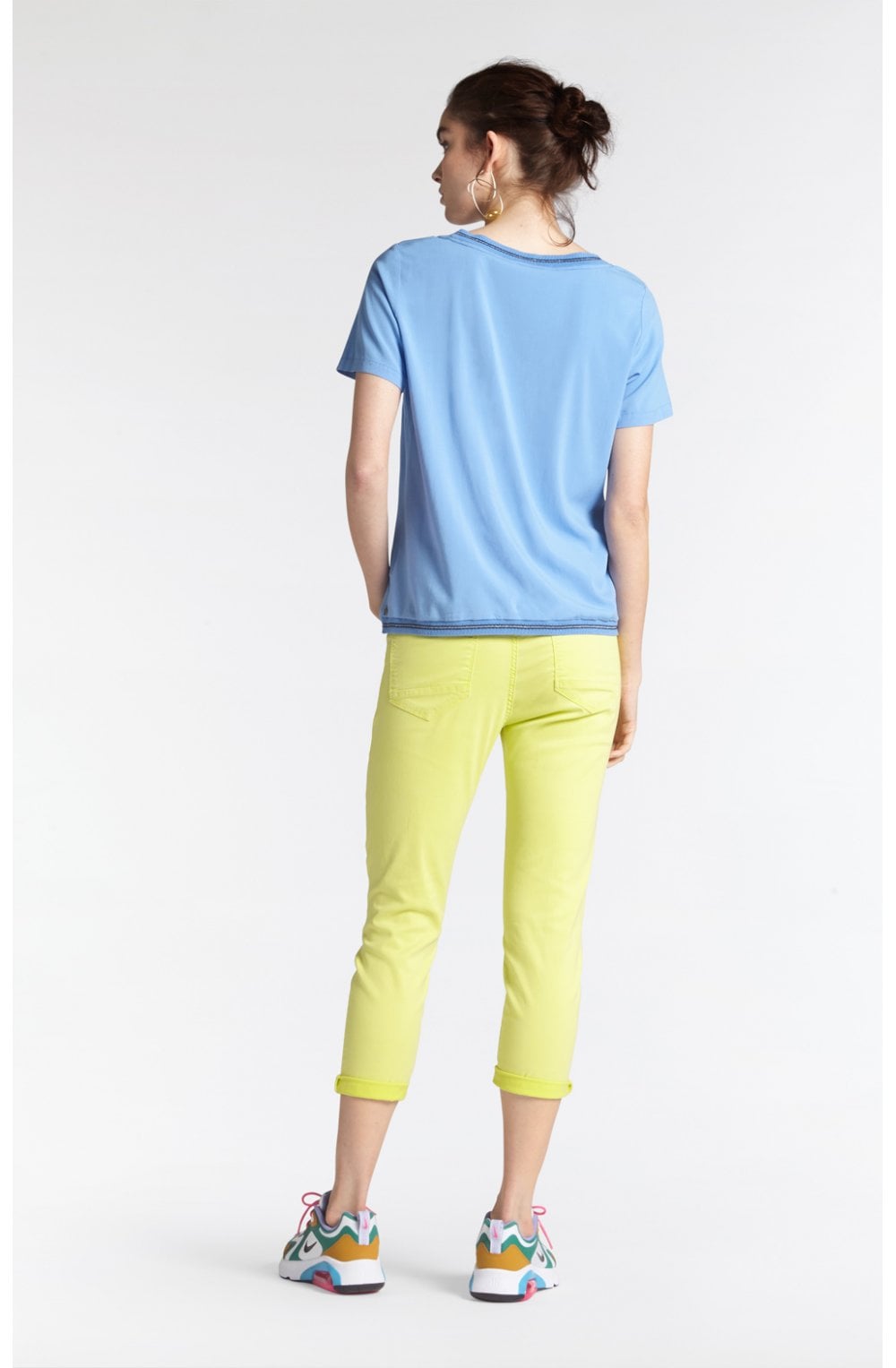 True Lime Cropped Trousers