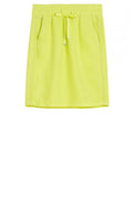 True Lime Linen Skirt
