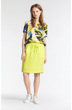 True Lime Linen Skirt