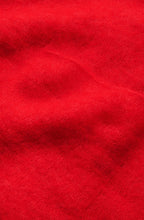 True Red Long Alpaca Cardigan