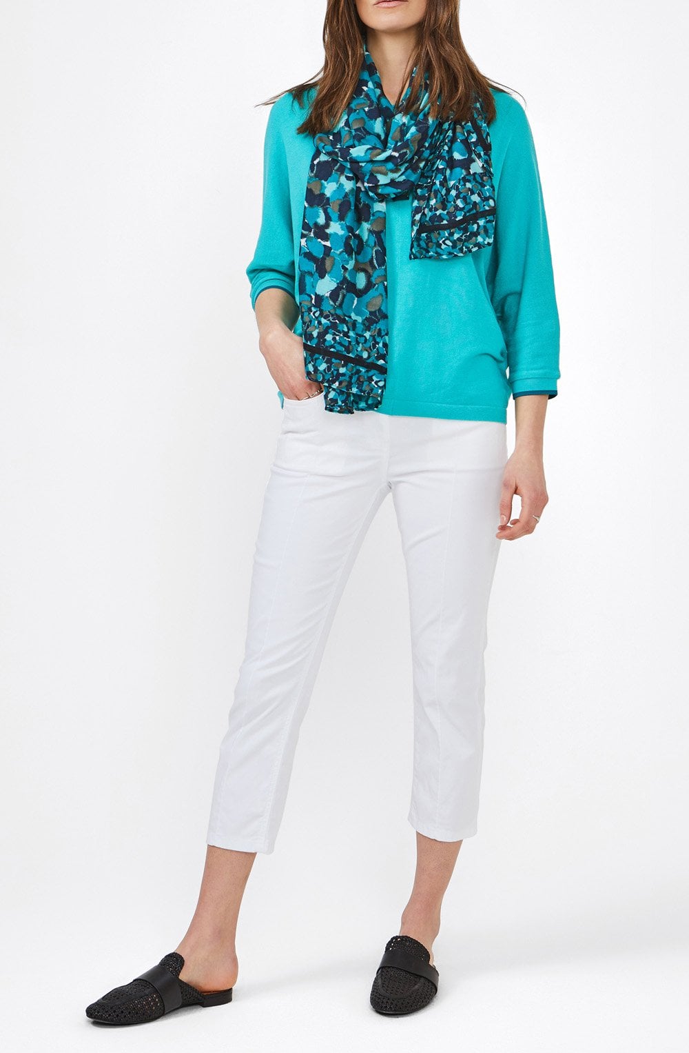 Turquoise Fine Knit Jumper