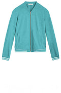 Turquoise Jersey Jacket