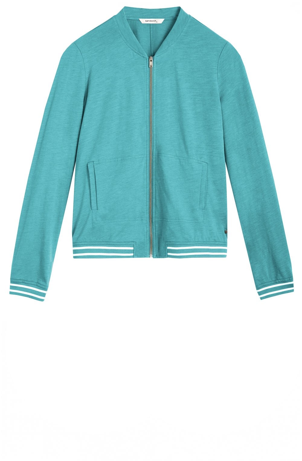 Turquoise Jersey Jacket