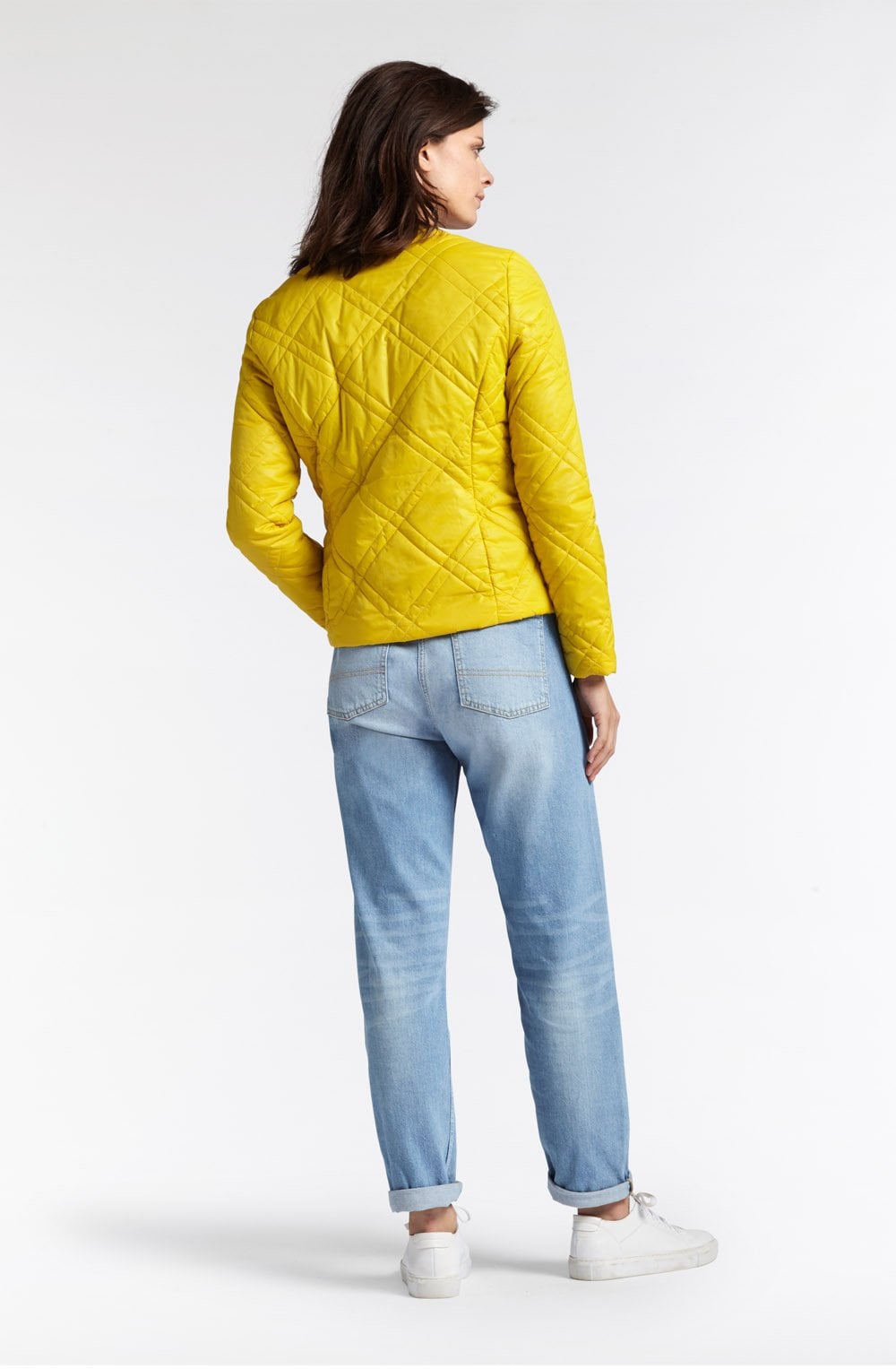 Vibrant Yellow Quilted Jacket