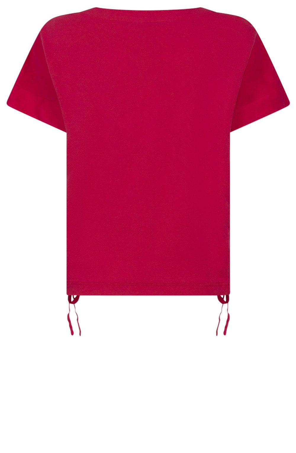 Viva Magenta Linen Tie Detail Top