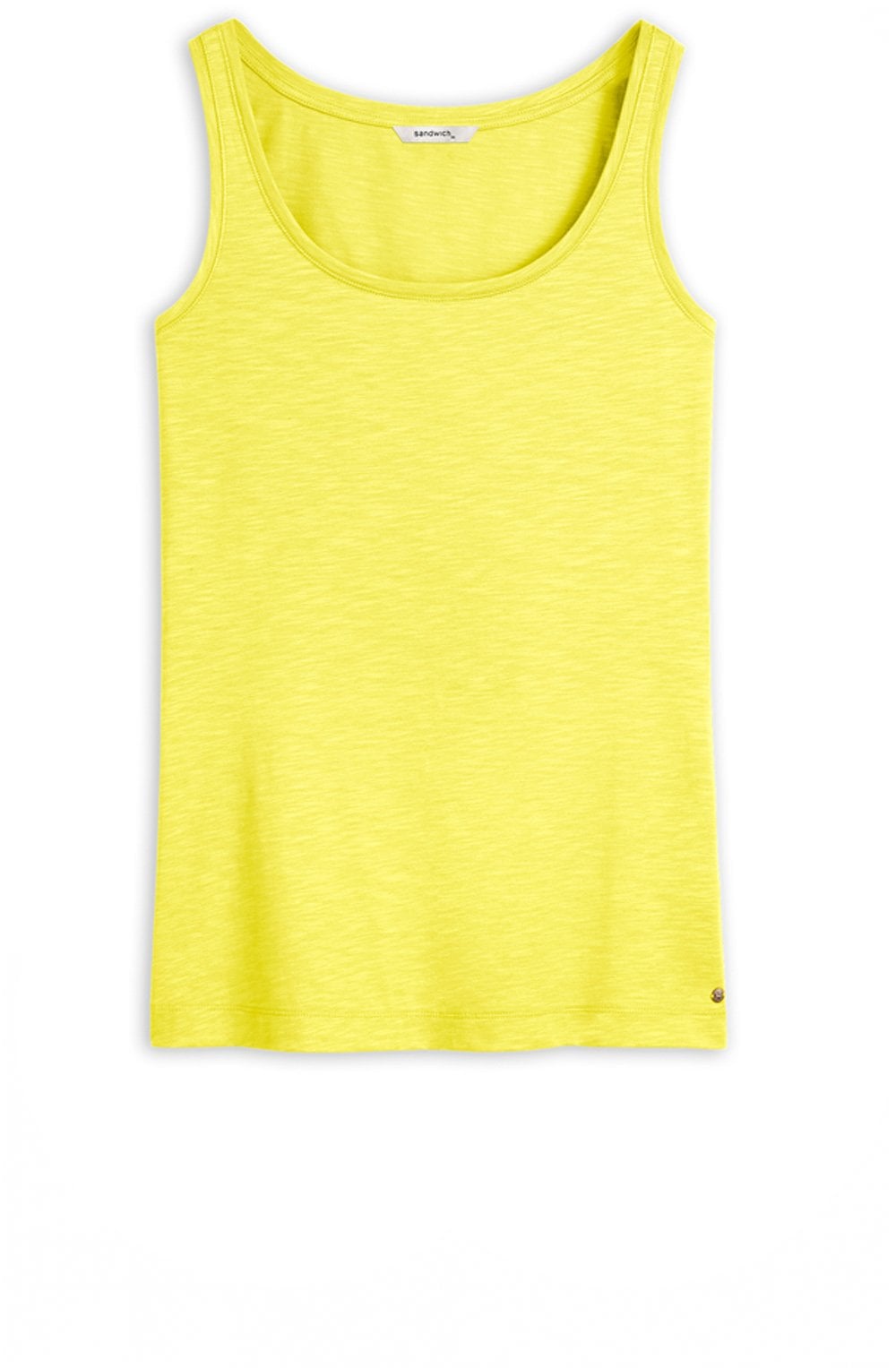 Warm Olive Jersey Vest Top