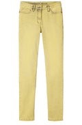 Warm Yellow Slim Leg Jeans