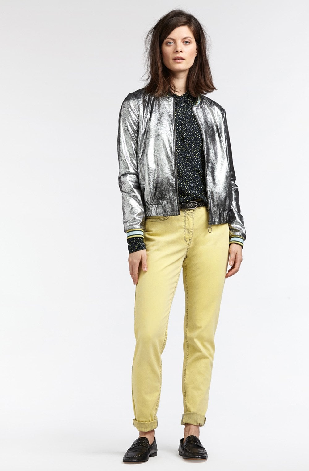 Warm Yellow Slim Leg Jeans