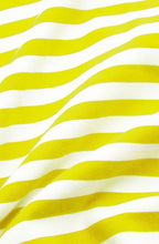 Warm Yellow & White Striped Top