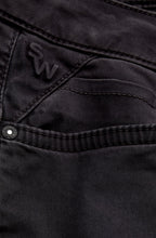 Washed Black Cropped Trousers