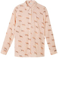 Washed Rose Tiger Print Blouse