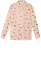 Washed Rose Tiger Print Blouse