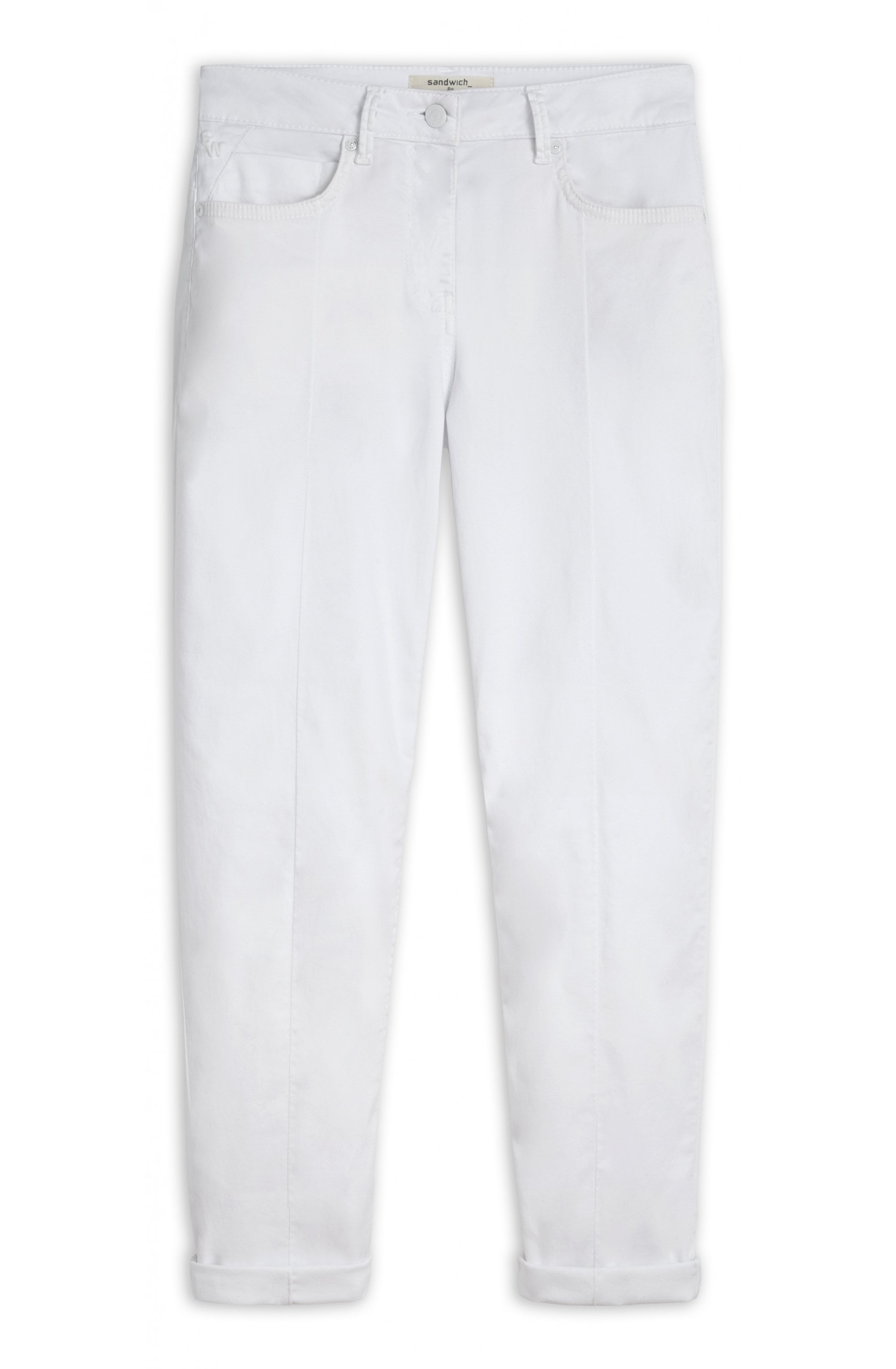 White Cropped Trousers