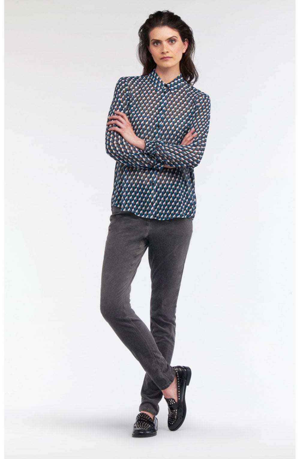 Wnter Grey Velvet Trousers