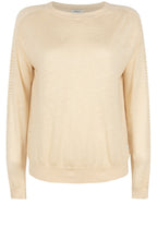 Wood Ash Fine and Open Mixed Knit Pullover