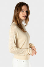 Wood Ash Fine and Open Mixed Knit Pullover