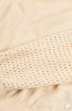 Wood Ash Fine and Open Mixed Knit Pullover