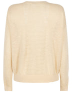 Wood Ash Fine and Open Mixed Knit Pullover