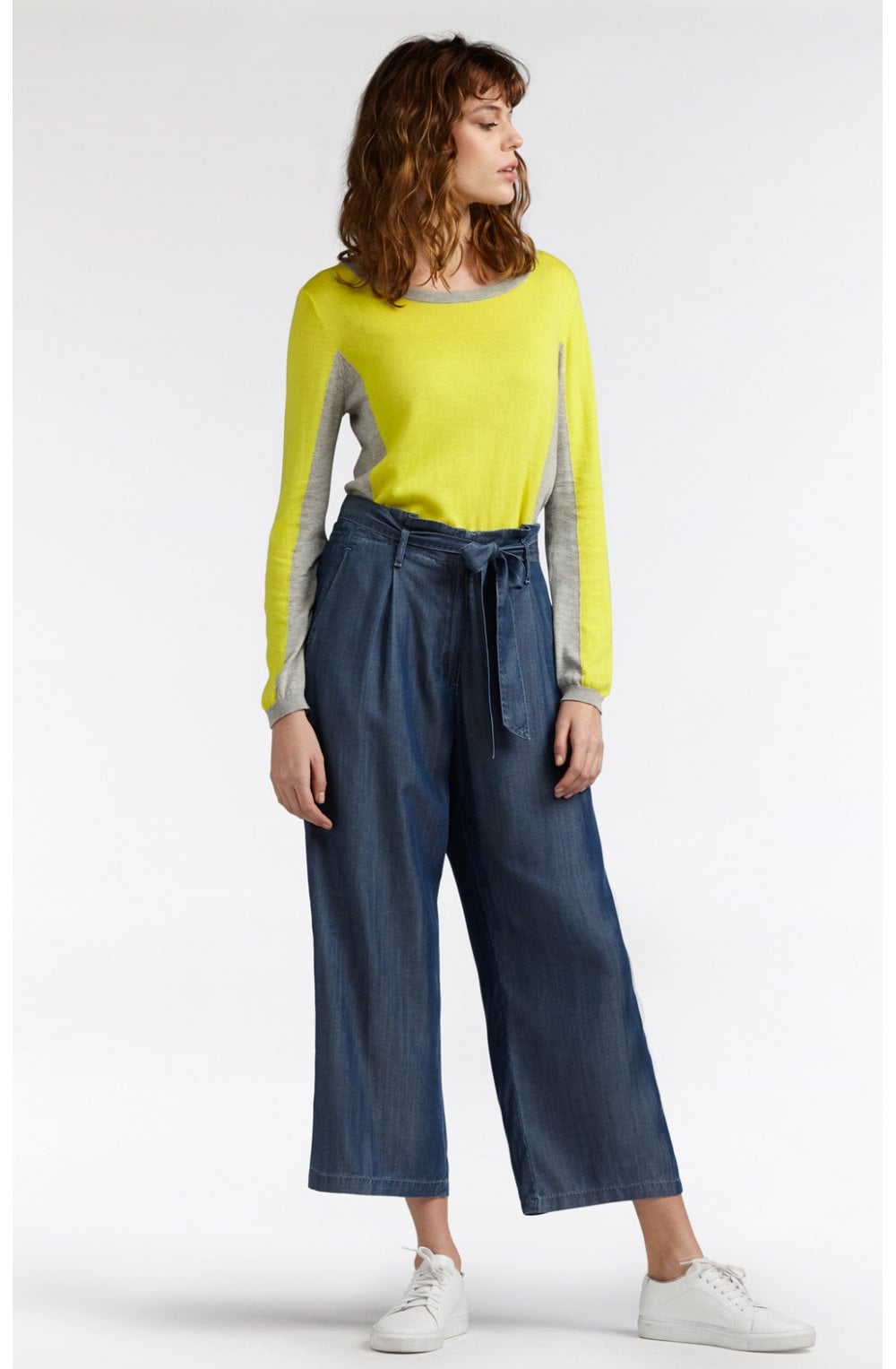 Yellow & Grey Edged Jumper