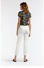 Yellow & Grey Patterned Blouse