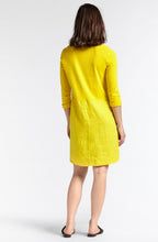 Yellow Linen Shift Dress