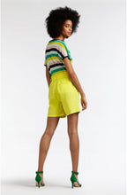 Yellow Linen Shorts