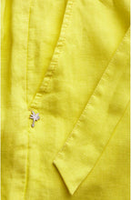 Yellow Linen Shorts