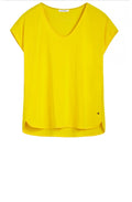 Yellow Silky Front Top