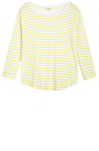 Yellow & White Striped Top