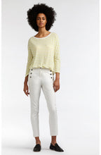Yellow & White Striped Top