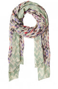 Zig Zag Print Scarf