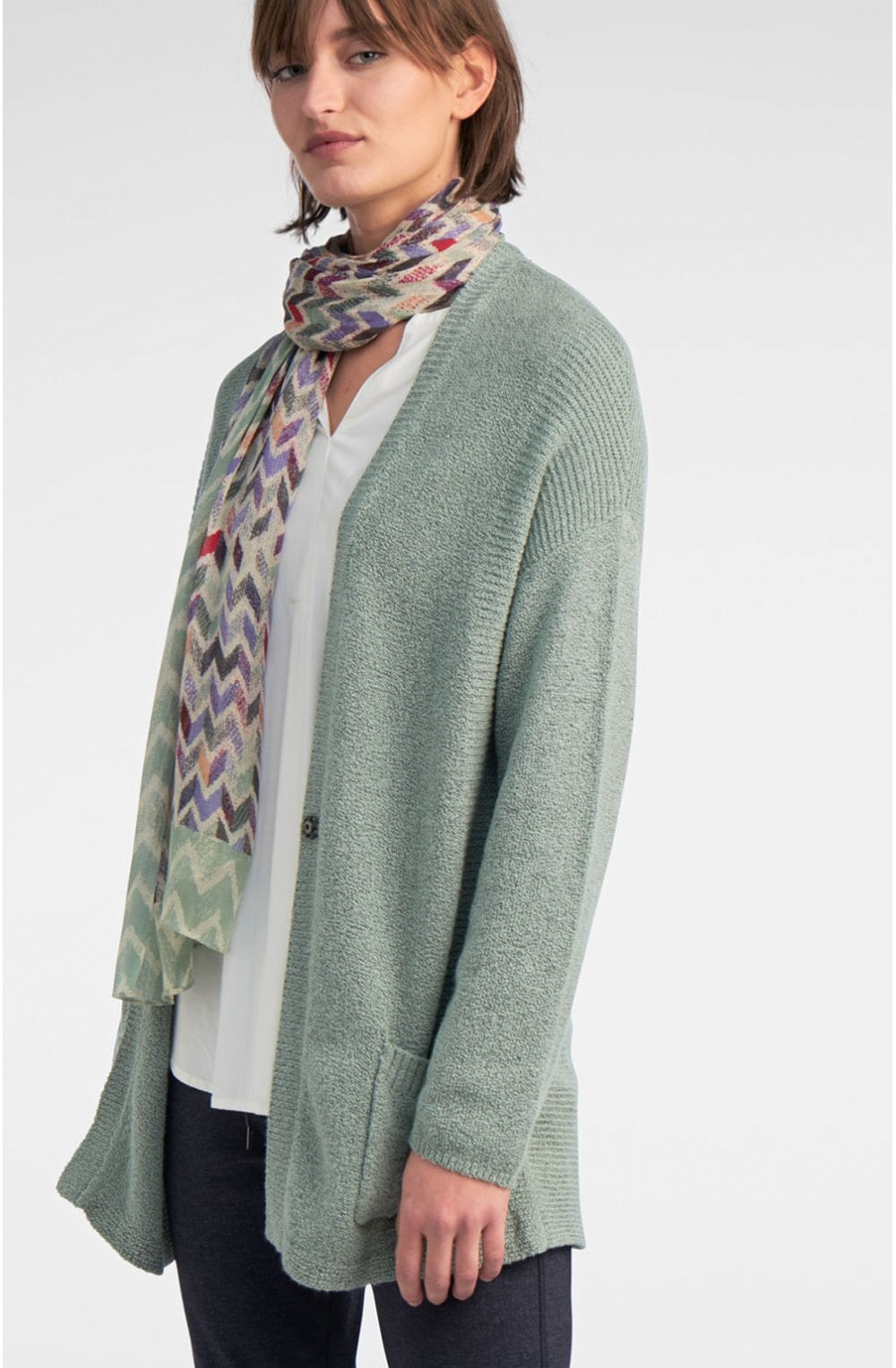 Zig Zag Print Scarf