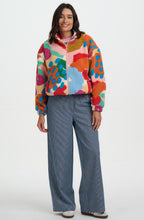 Abstract Floral Hartley Zip Up Fleece