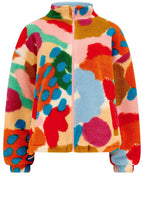 Abstract Floral Hartley Zip Up Fleece