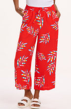 Ameera Red Rainbow Wide Leg Crop Trousers