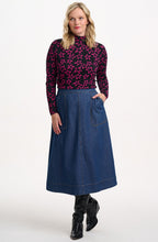Black and Pink Doodle Star Annika Jersey Top