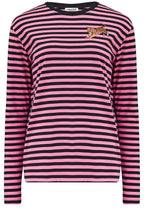 Black and Pink Leaping Tiger Brunswick Jersey Top