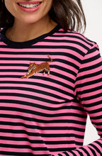 Black and Pink Leaping Tiger Brunswick Jersey Top