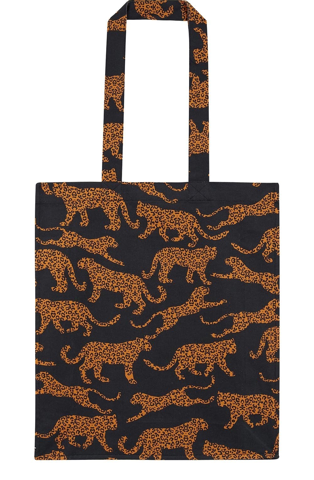 Black and Tan Leopard Tote Bag