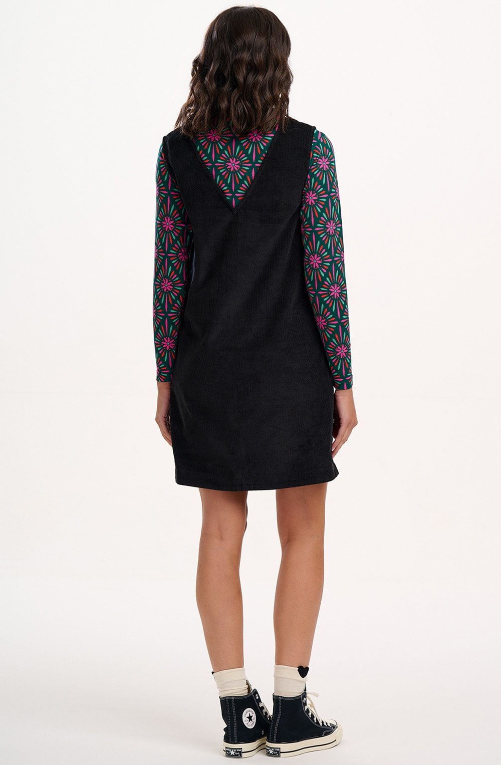 Black Corduroy Kacy Tunic Dress