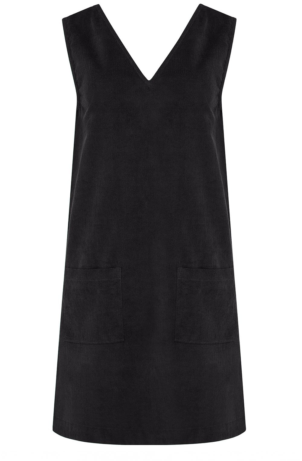 Black Corduroy Kacy Tunic Dress