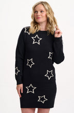 Black Knitted Star Verity Dress