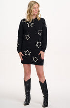 Black Knitted Star Verity Dress